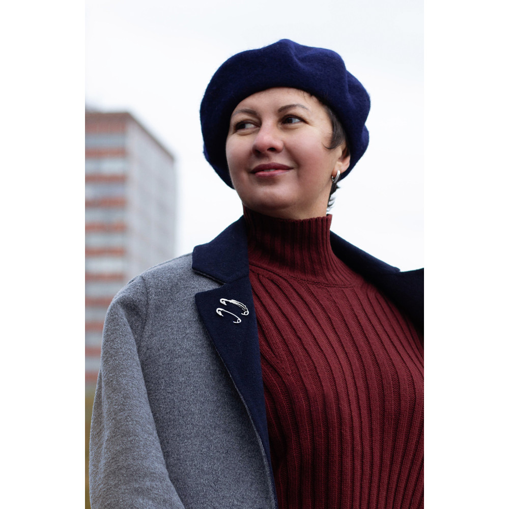 Срібна булавка Пір`їна (9524) - 7