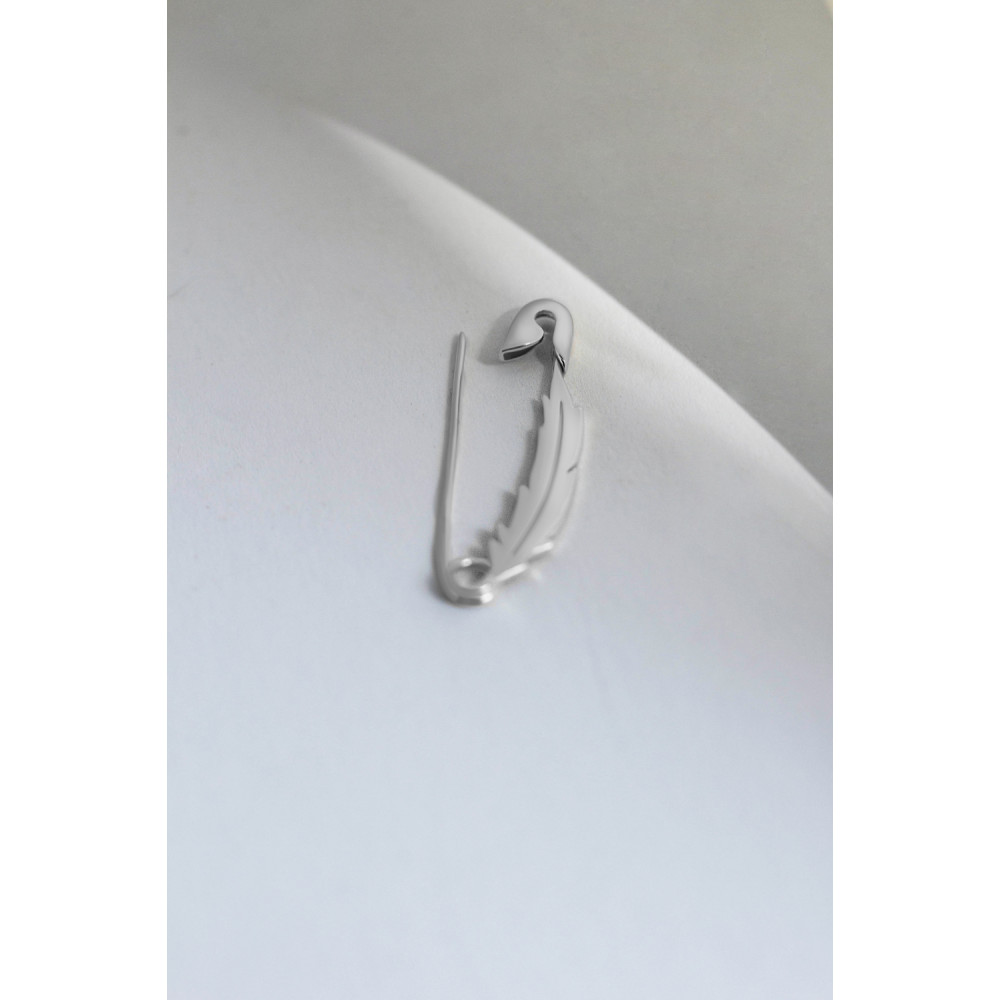 Срібна булавка Пір`їна (9524) - 11