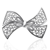 Срібна брошка Бант (9525) Рекомендації для вас