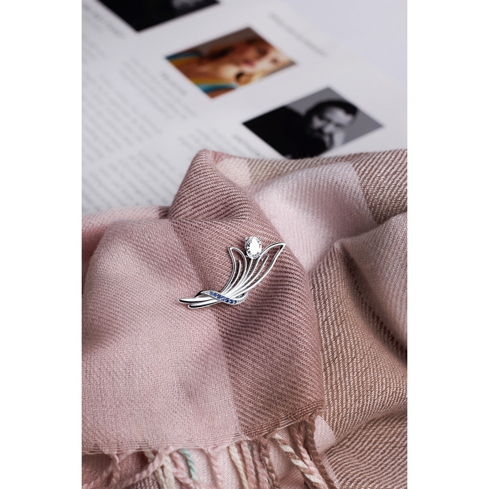 Срібна брошка (9526) - 2