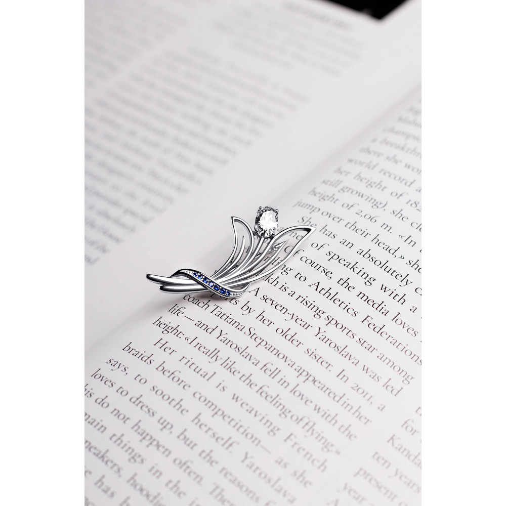 Срібна брошка (9526) - 4