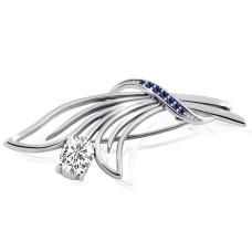 Срібна брошка (9526)