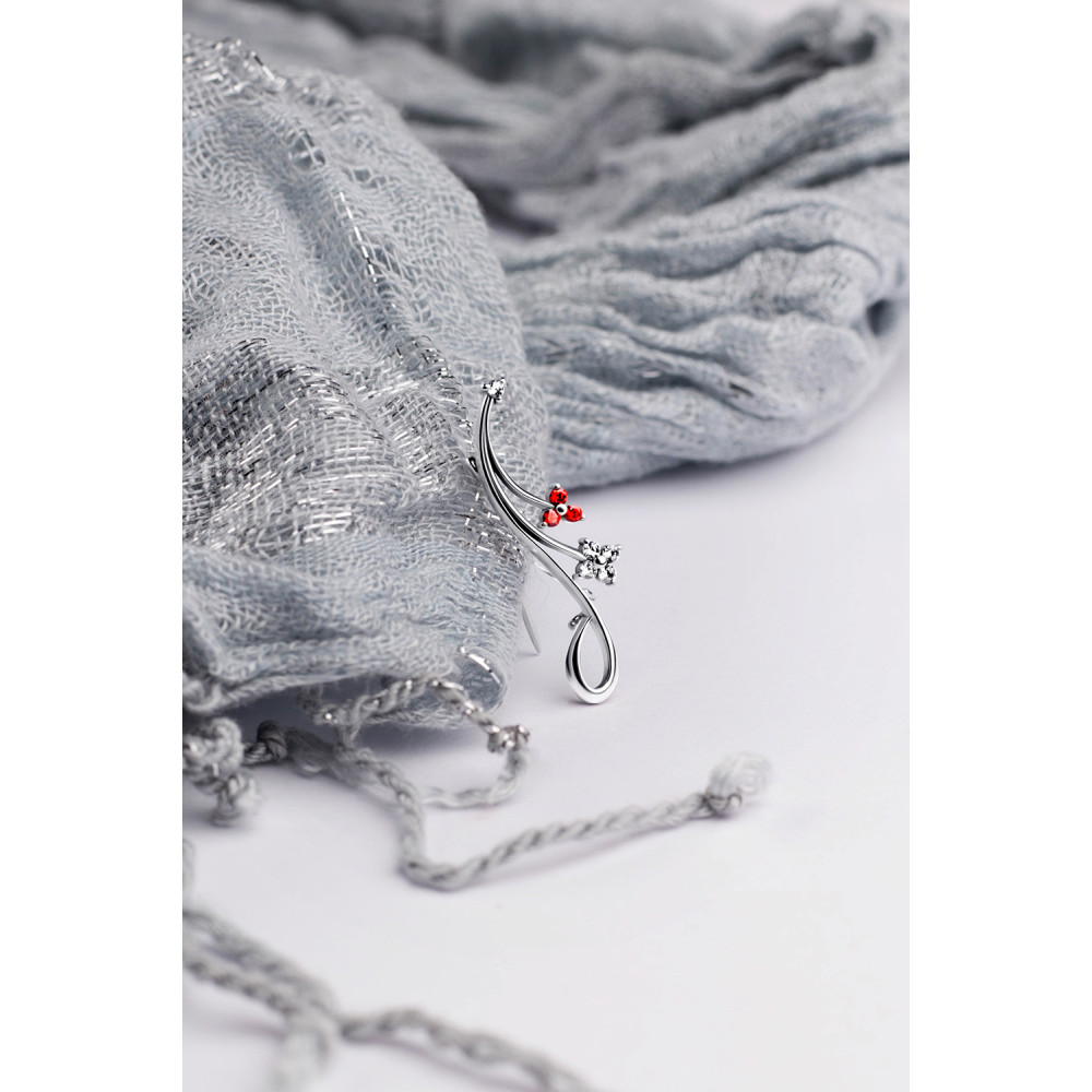 Срібна брошка (9527) - 7