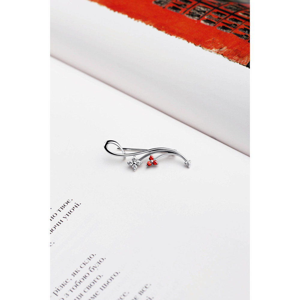 Срібна брошка (9527) - 8