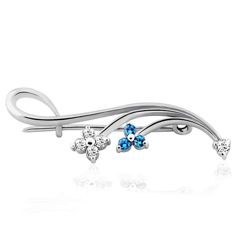 Срібна брошка (9527) - 1