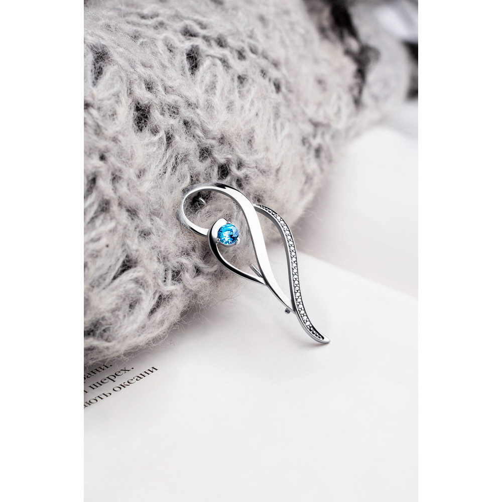 Срібна брошка (9528) - 7