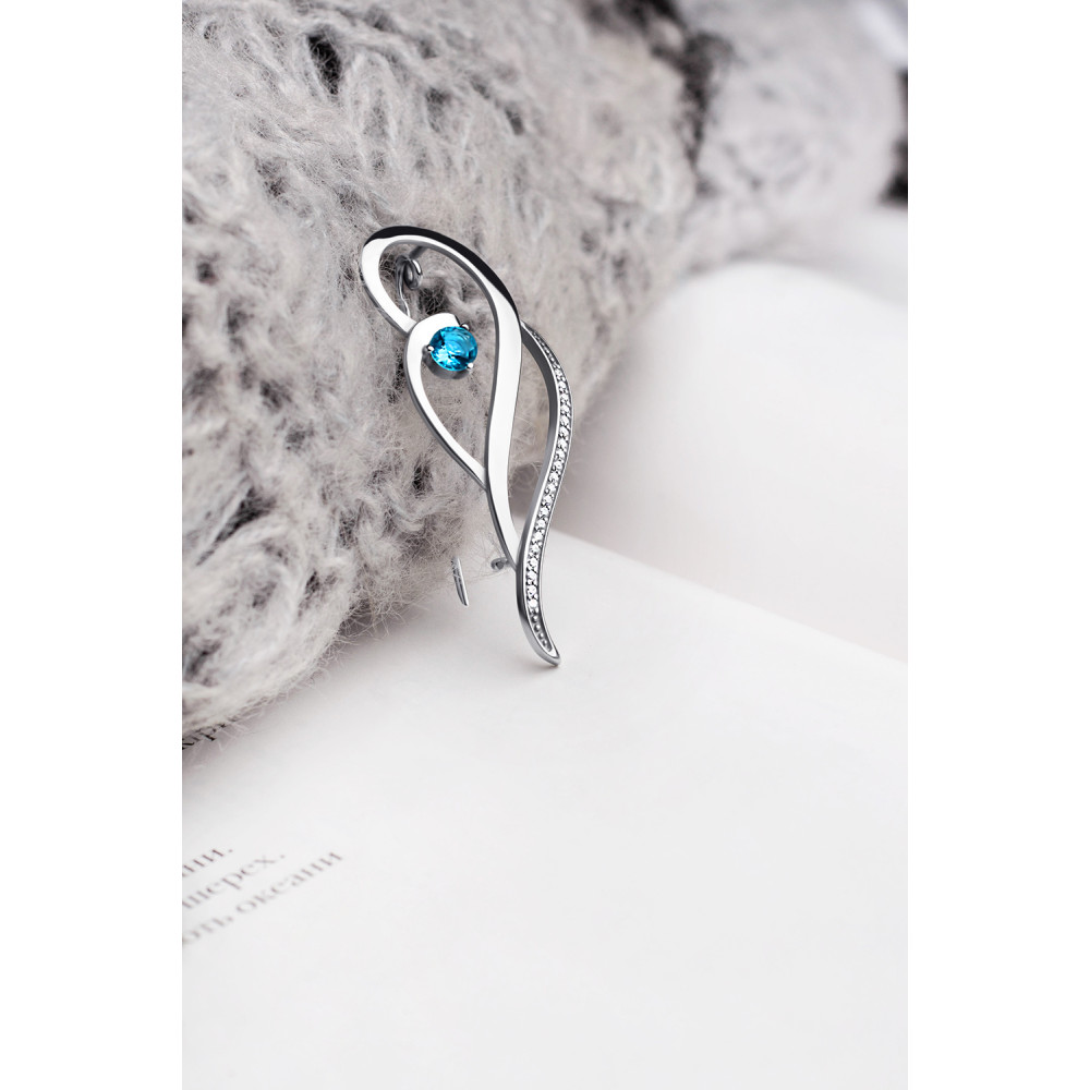 Срібна брошка (9528) - 5