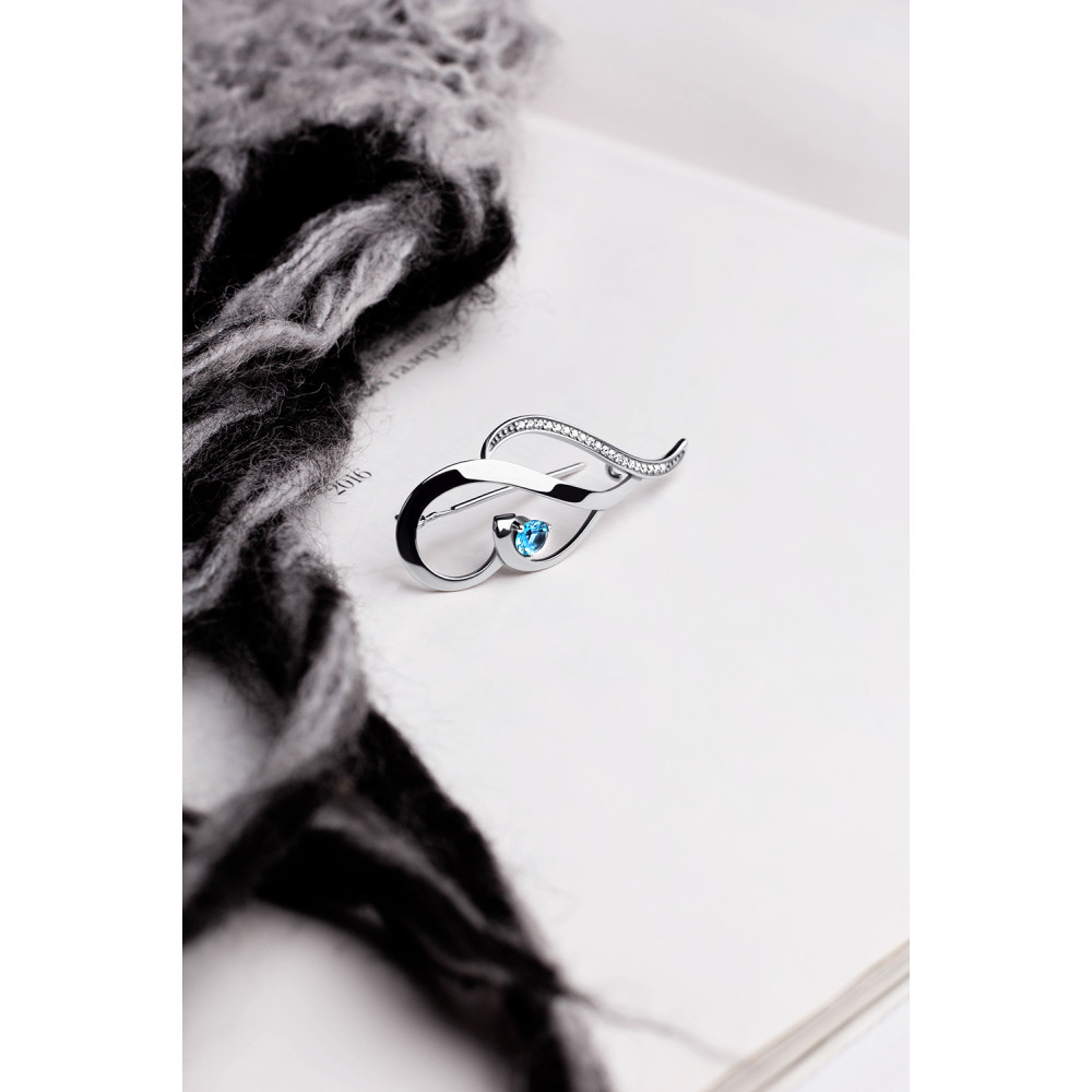 Срібна брошка (9528) - 3