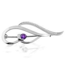 Срібна брошка (9528)