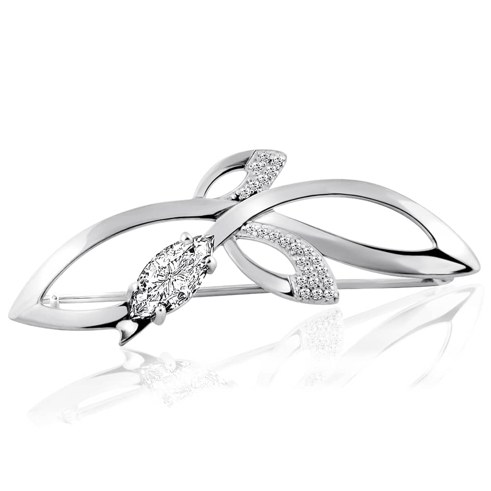 Срібна брошка (9529) - 1