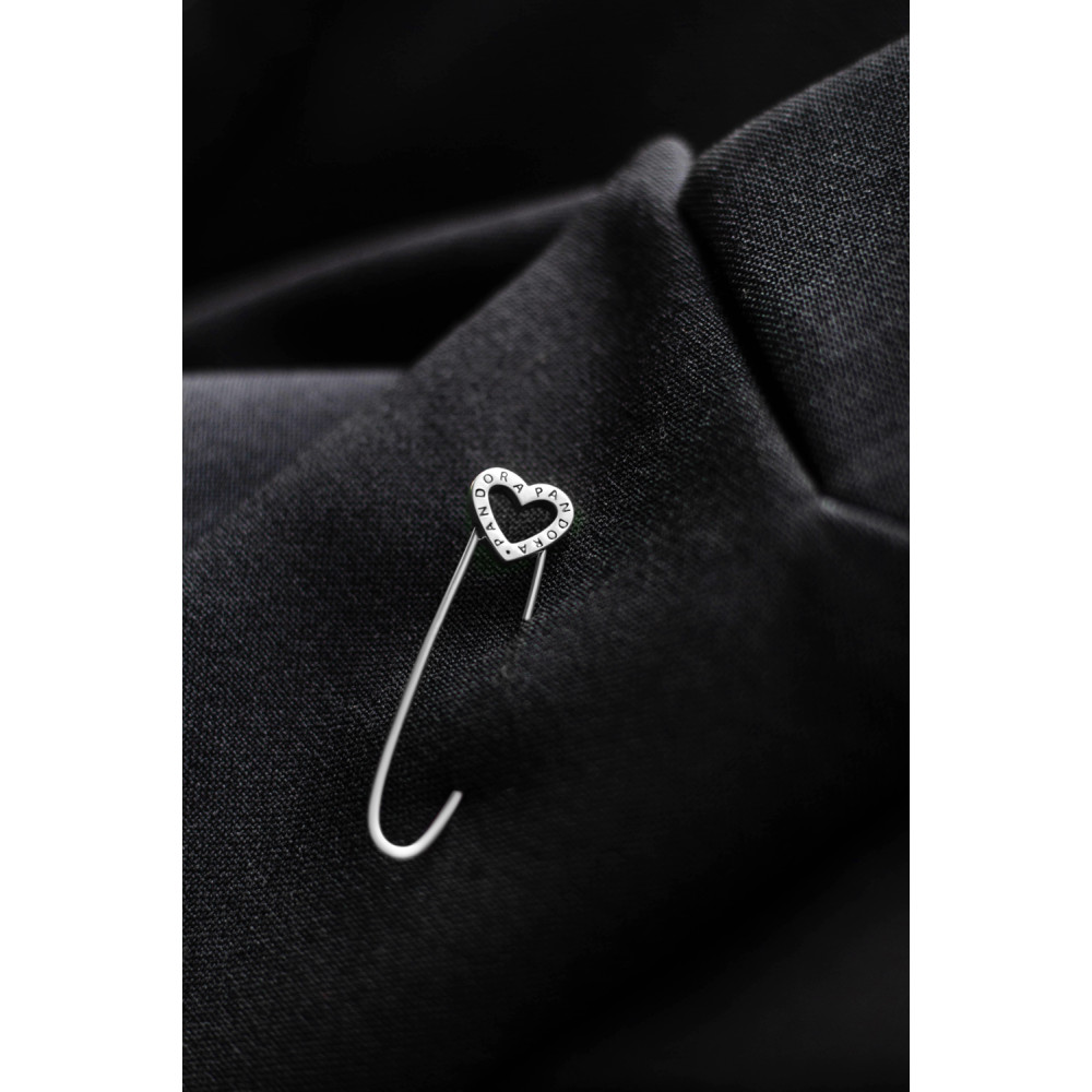 Срібна булавка Серце (9530) - 3