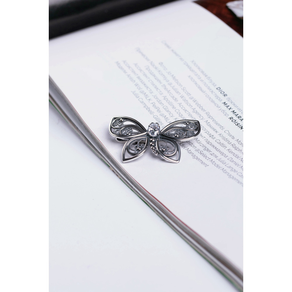 Срібна брошка (9532) - 5