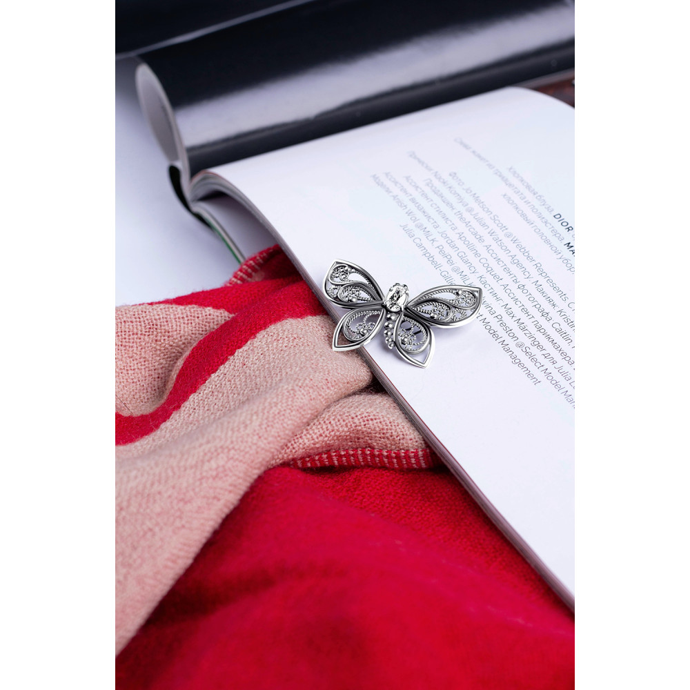 Срібна брошка (9532) - 4