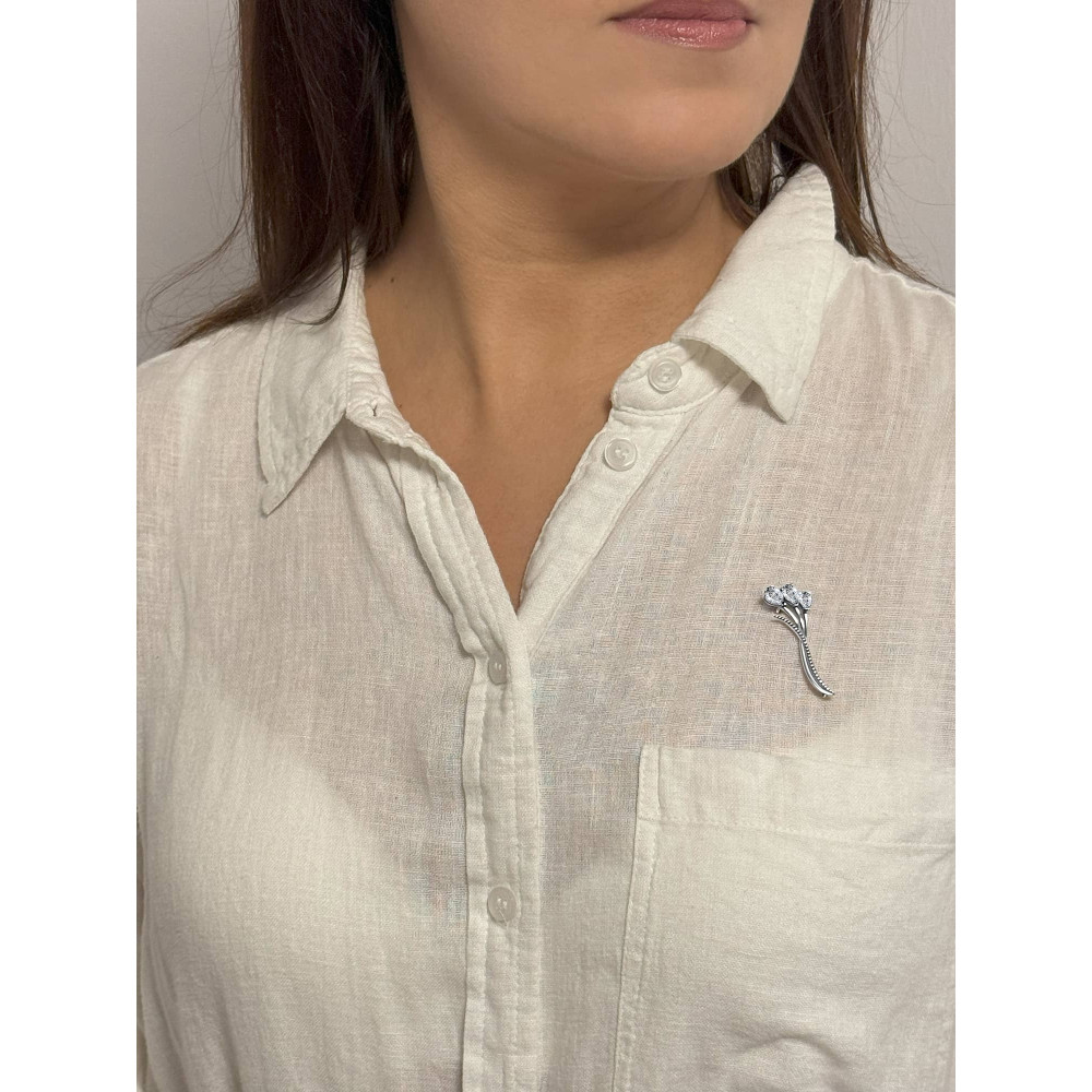 Срібна брошка (9533-1) - 3