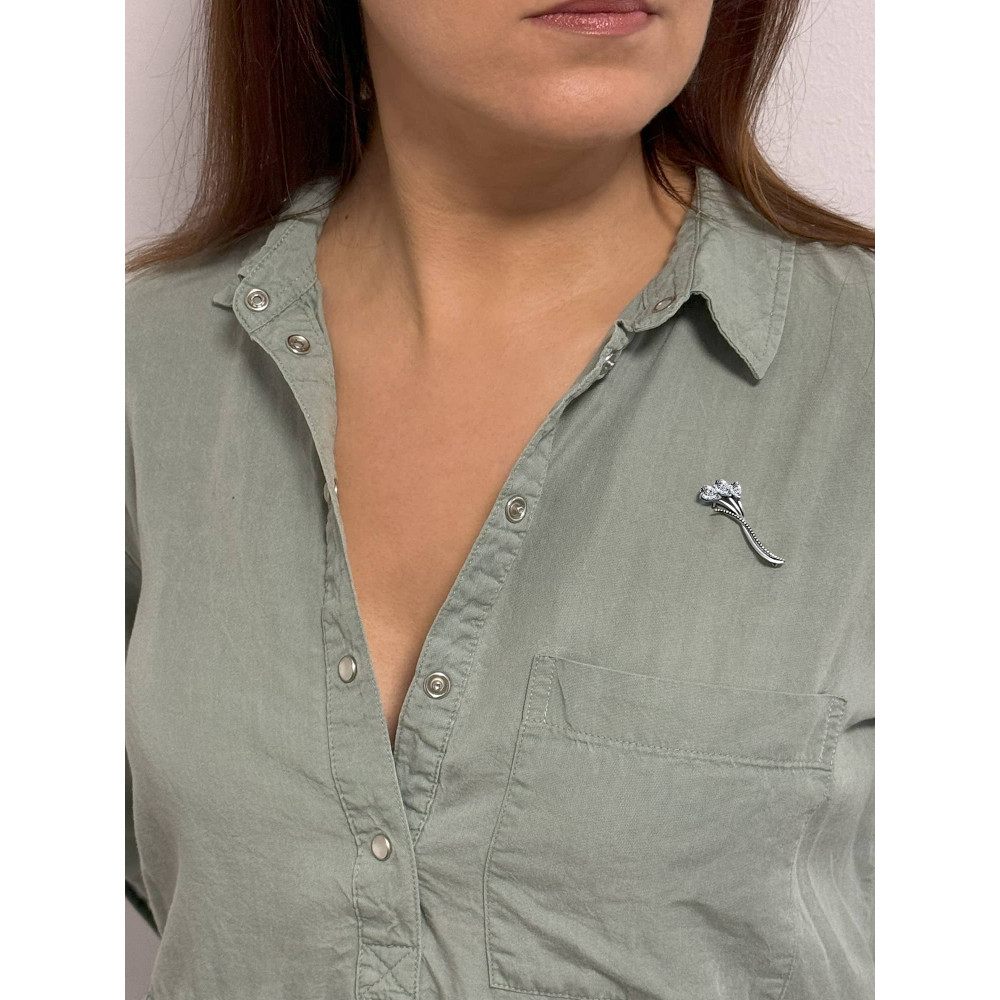 Срібна брошка (9533-1) - 2