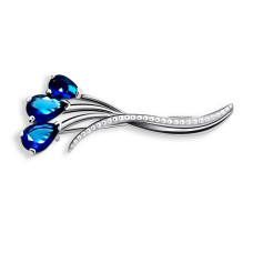 Срібна брошка (9533-2)