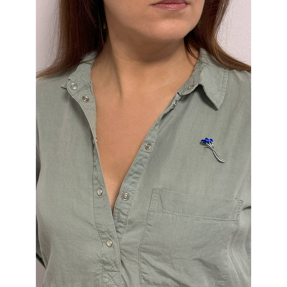 Срібна брошка (9533-2) - 3