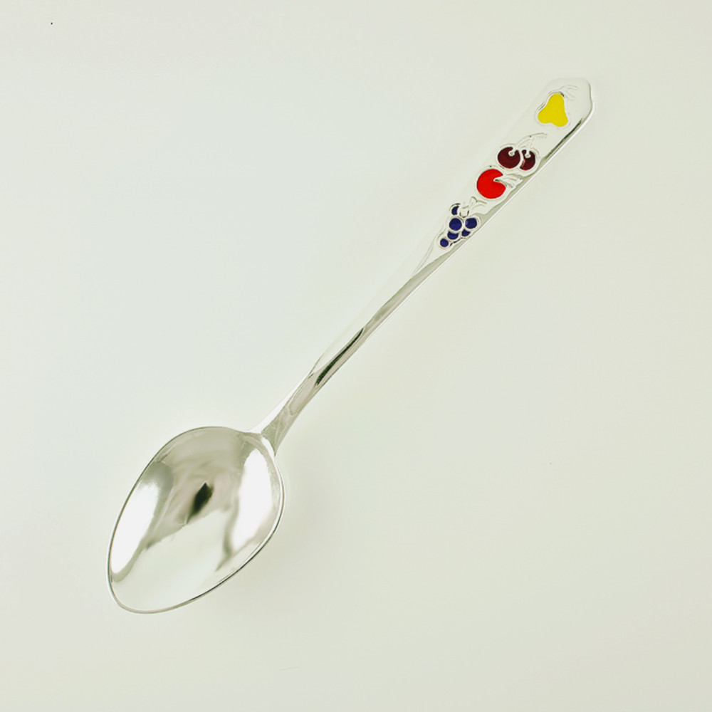 Срібна ложка з фруктами (9801) - 1