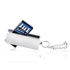 Срібна флешка 64 Гб (9905)