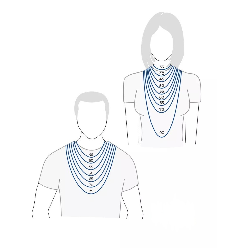 Срібний ланцюг потрійний Корд (16011.40) - 4