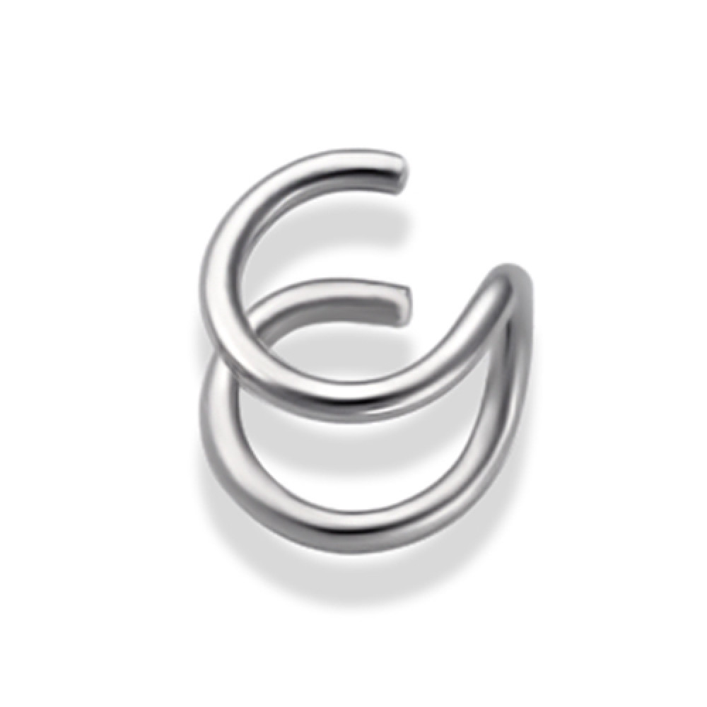 Срібна сережка-кафа (4764) - 1