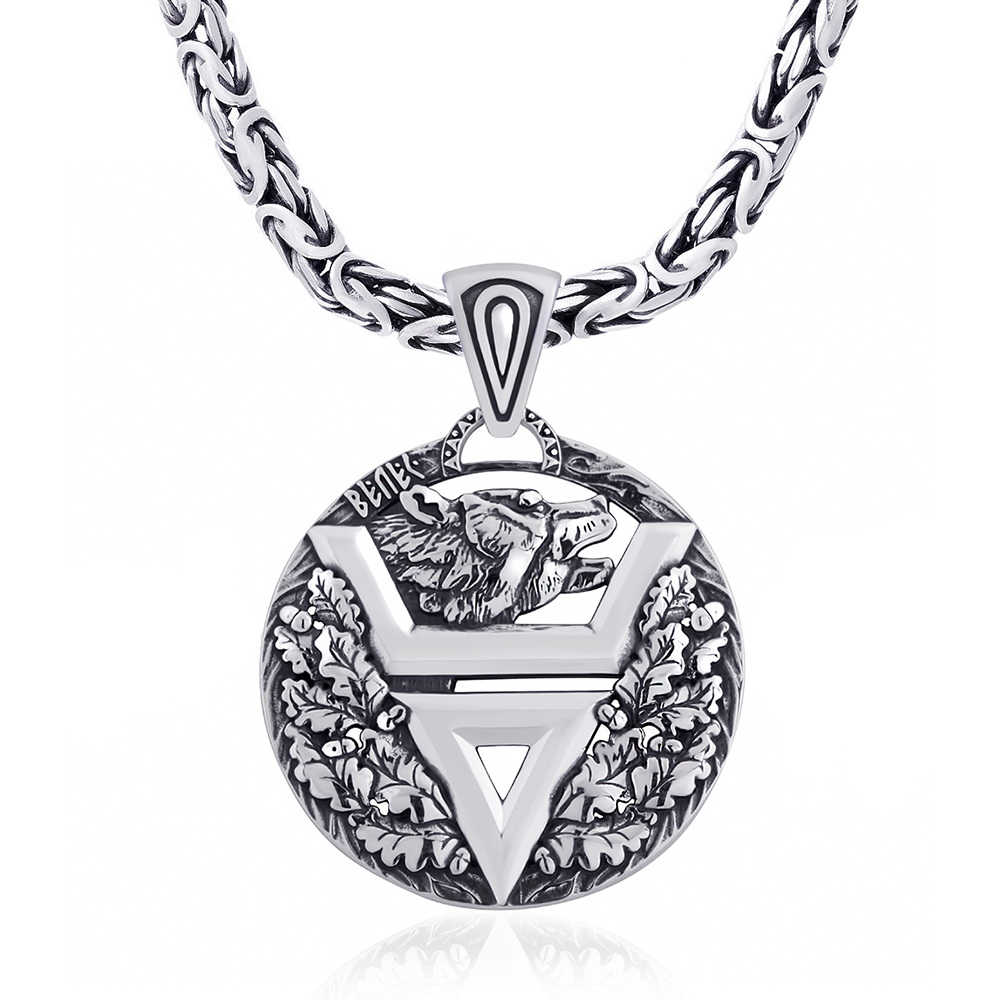 Срібний кулон Печатка Велеса (7294) - 1