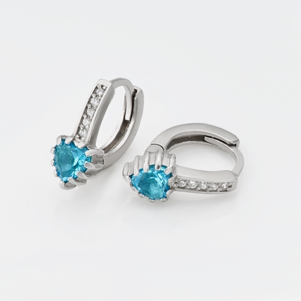 Срібні сережки Серце (4771) - 1