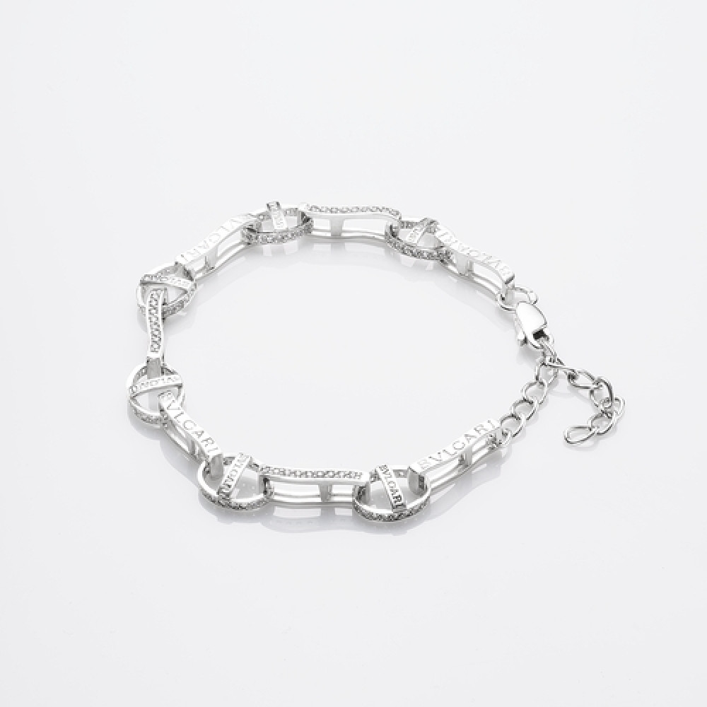 Срібний браслет в стилі BVLGARI (2046) - 1