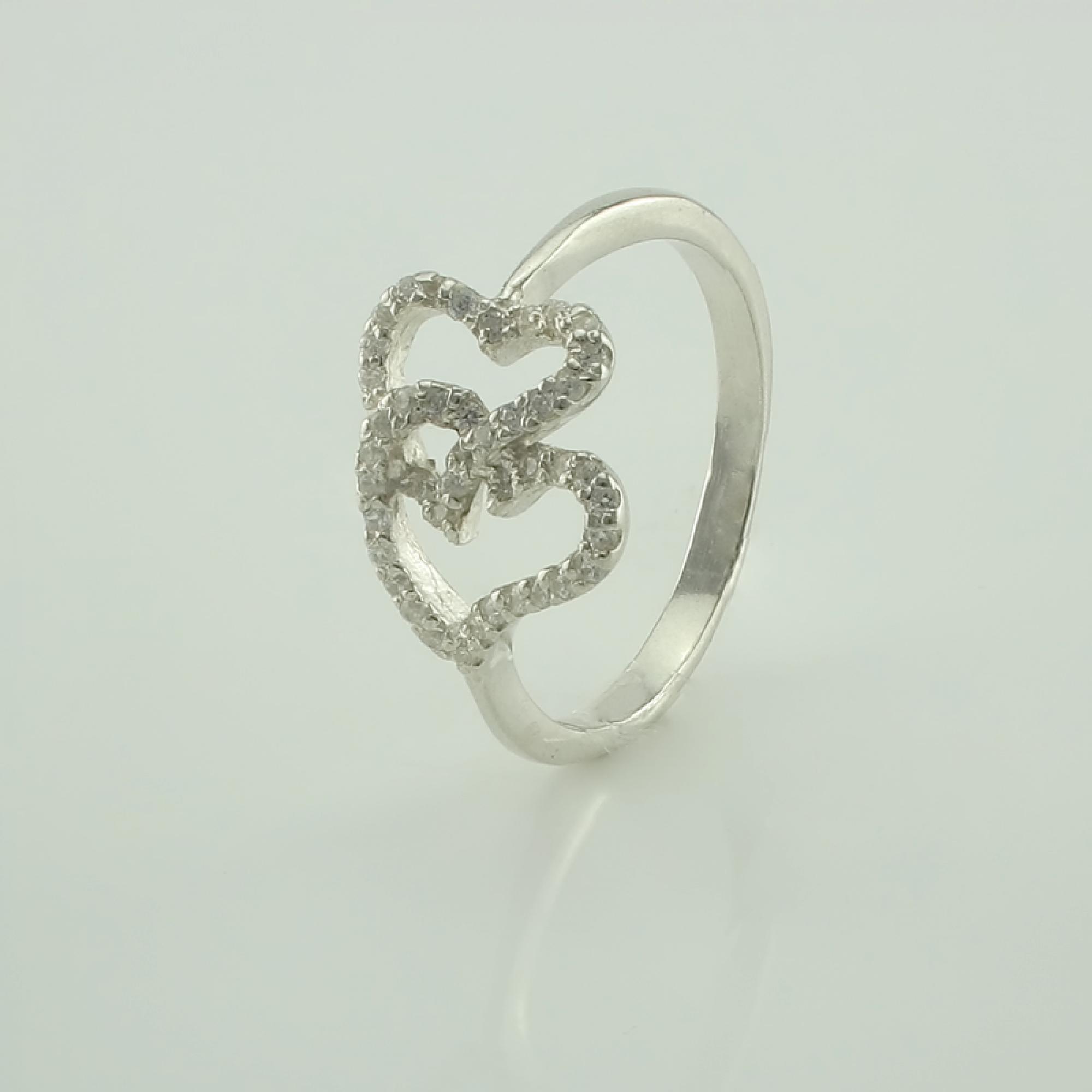Серебряное кольцо Сердце (3714)