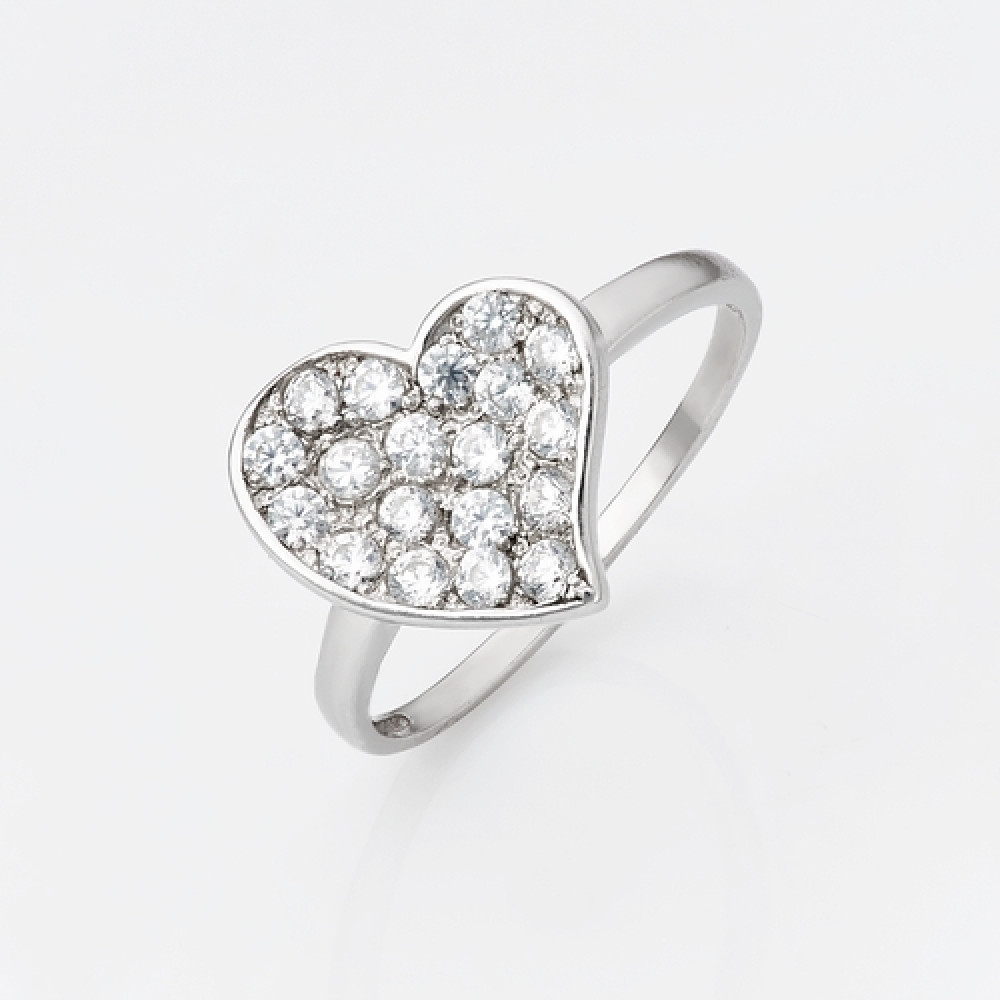 Срібна каблучка Серце ( 3722) - 1