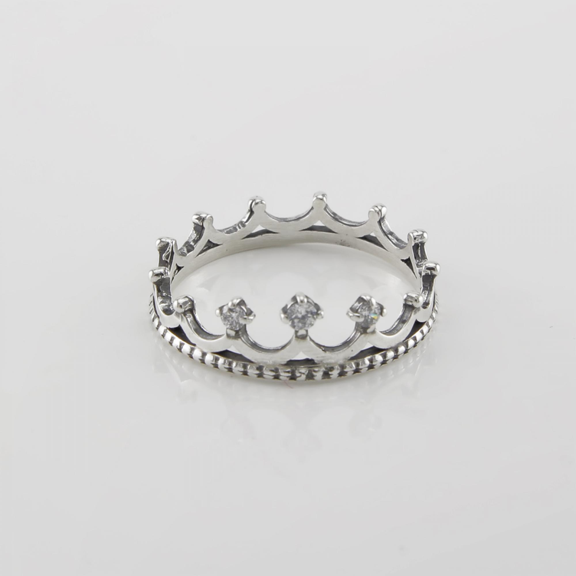 Серебряное кольцо Корона (3732)