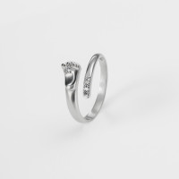 Срібна безрозмірна каблучка Ніжка Дитини (3744) Рекомендації для вас