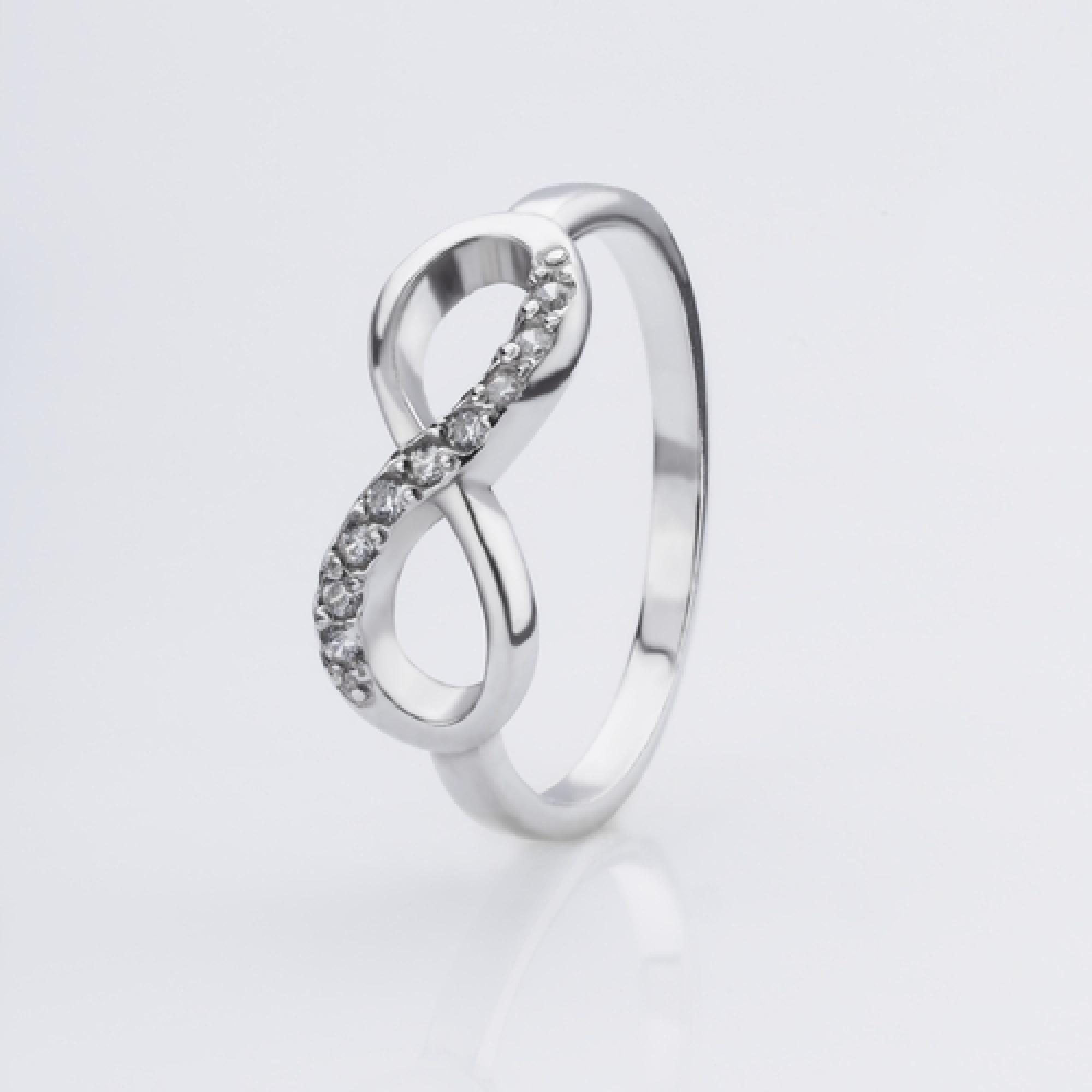 Серебряное кольцо Бесконечность (3752)