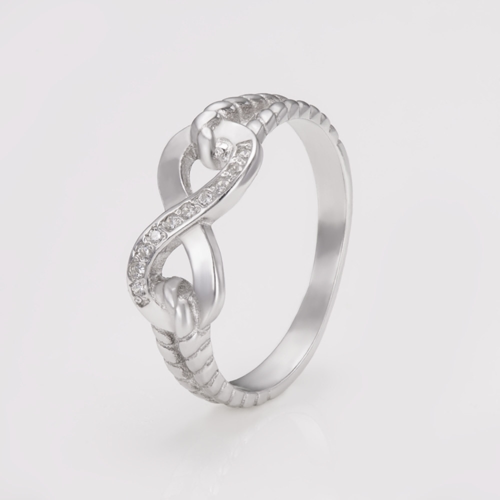 Срібна каблучка Нескінченність (3753) - 1
