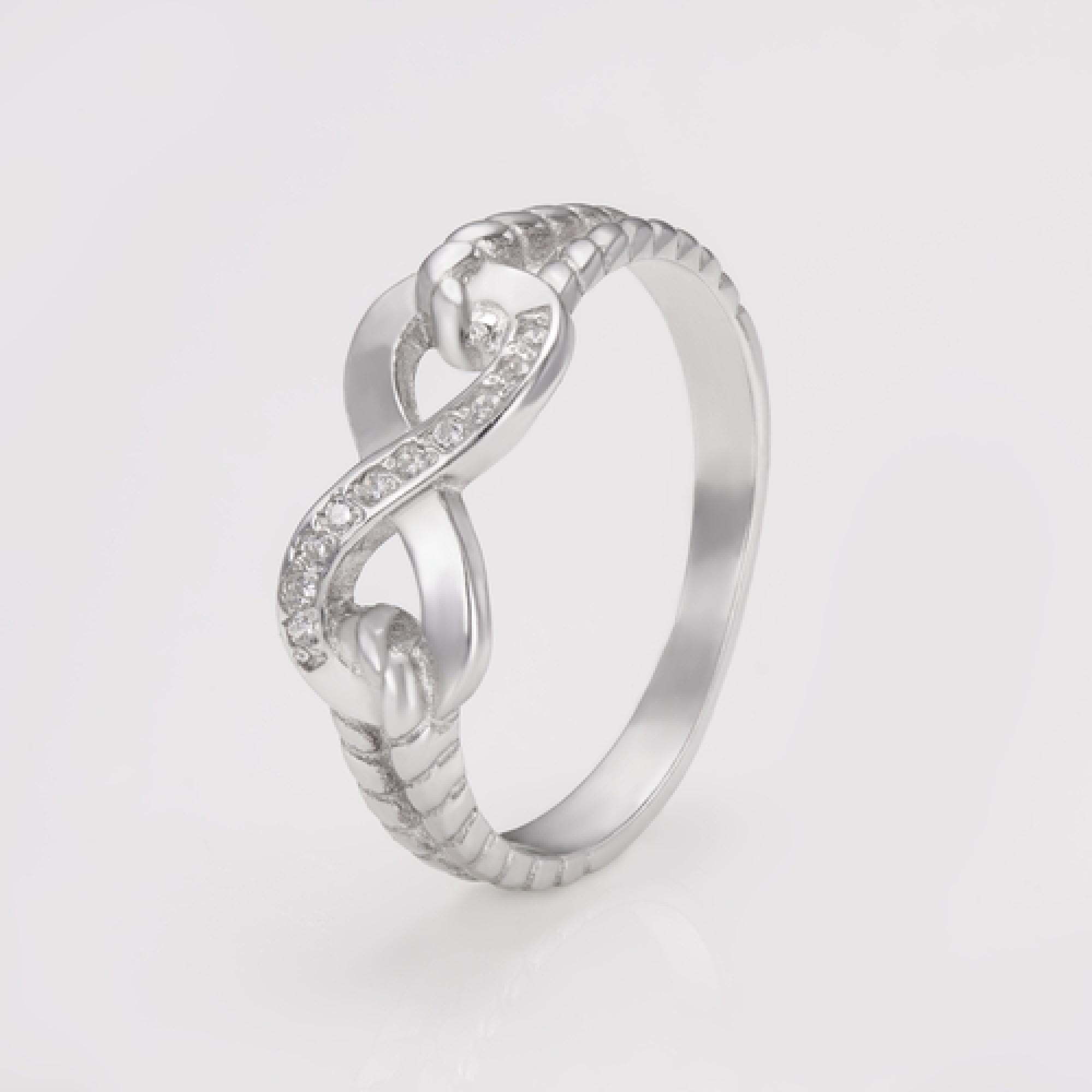 Серебряное кольцо Бесконечность (3753)