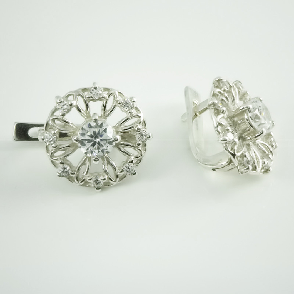 Срібні сережки (4523) - 1