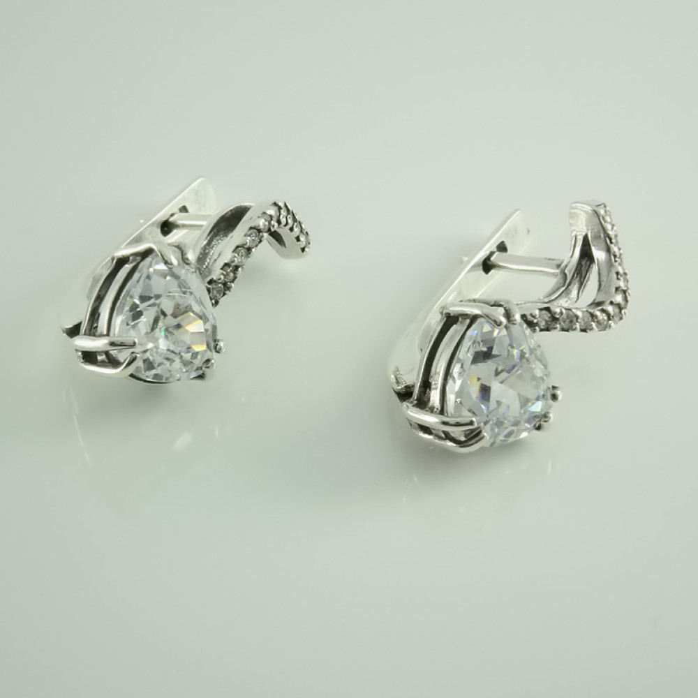 Срібні сережки (4574) - 1