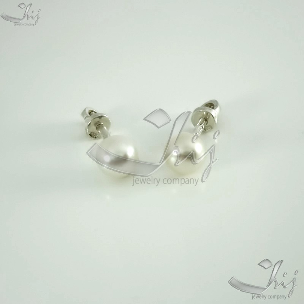 Срібні сережки-гвоздики (4641) - 2