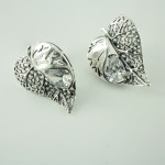 Срібні сережки Листочок (4653) - комплект