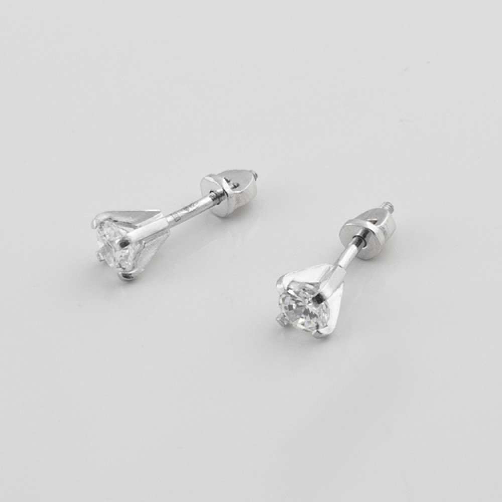 Срібні сережки-гвоздики (4654) - 1