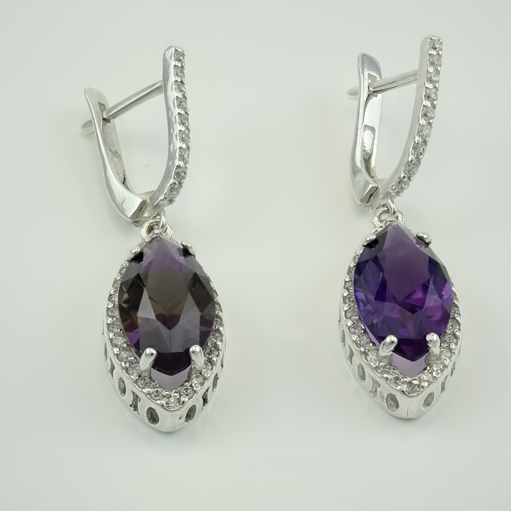 Срібні сережки  (4662ам) - 1