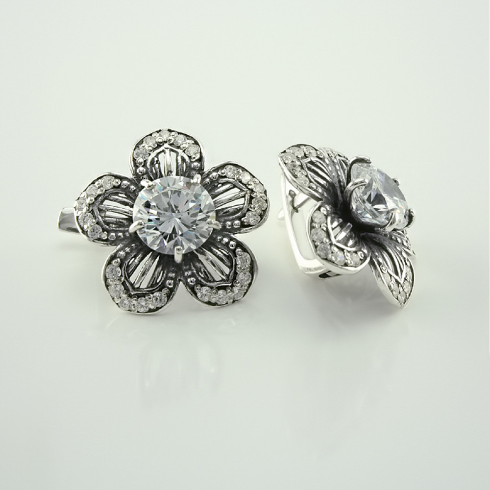 Срібні сережки (4672) - 1