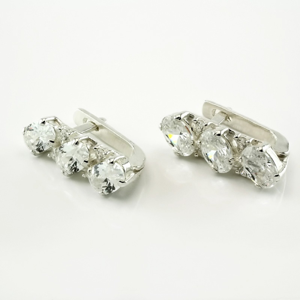 Срібні сережки (4673) - 1