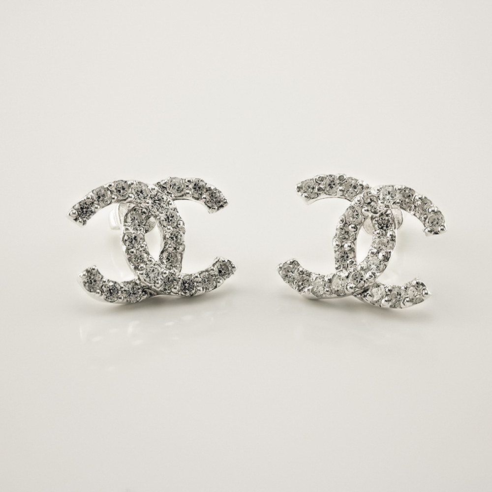 Срібні сережки-гвоздики  (4679) - 1