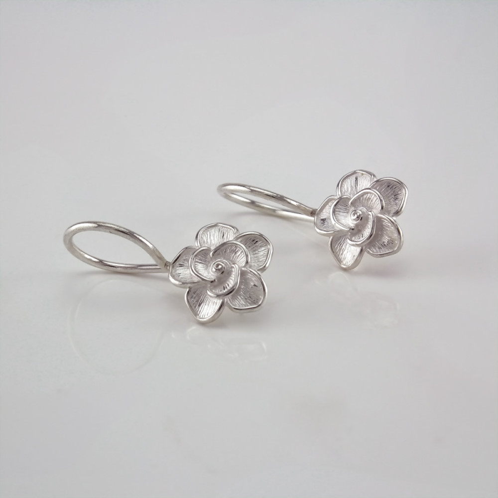 Срібні сережки дитячі  (4701) - 1