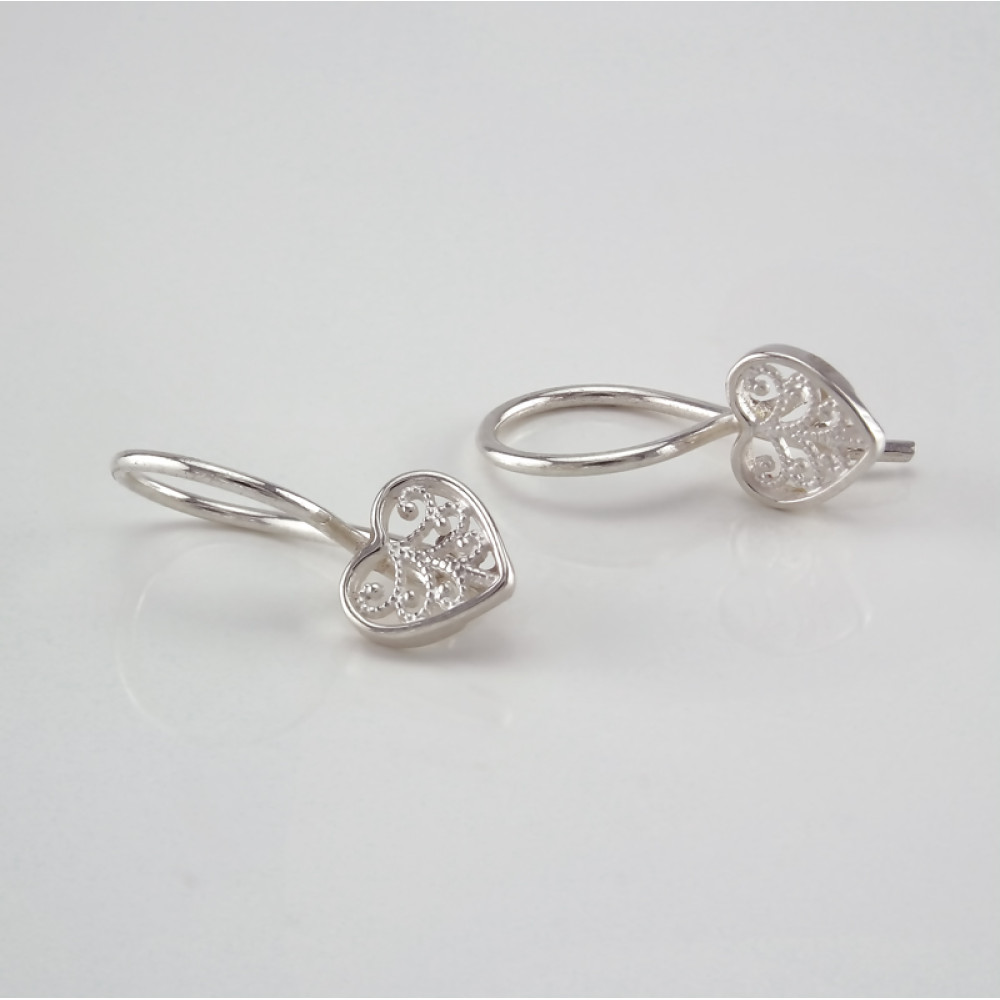 Срібні сережки дитячі  (4702) - 1