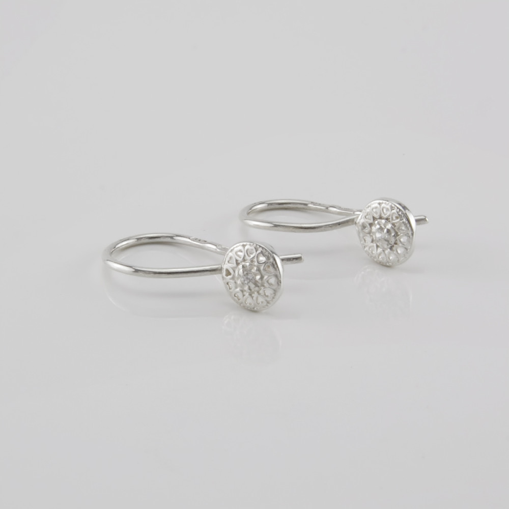 Срібні сережки дитячі (4710) - 1