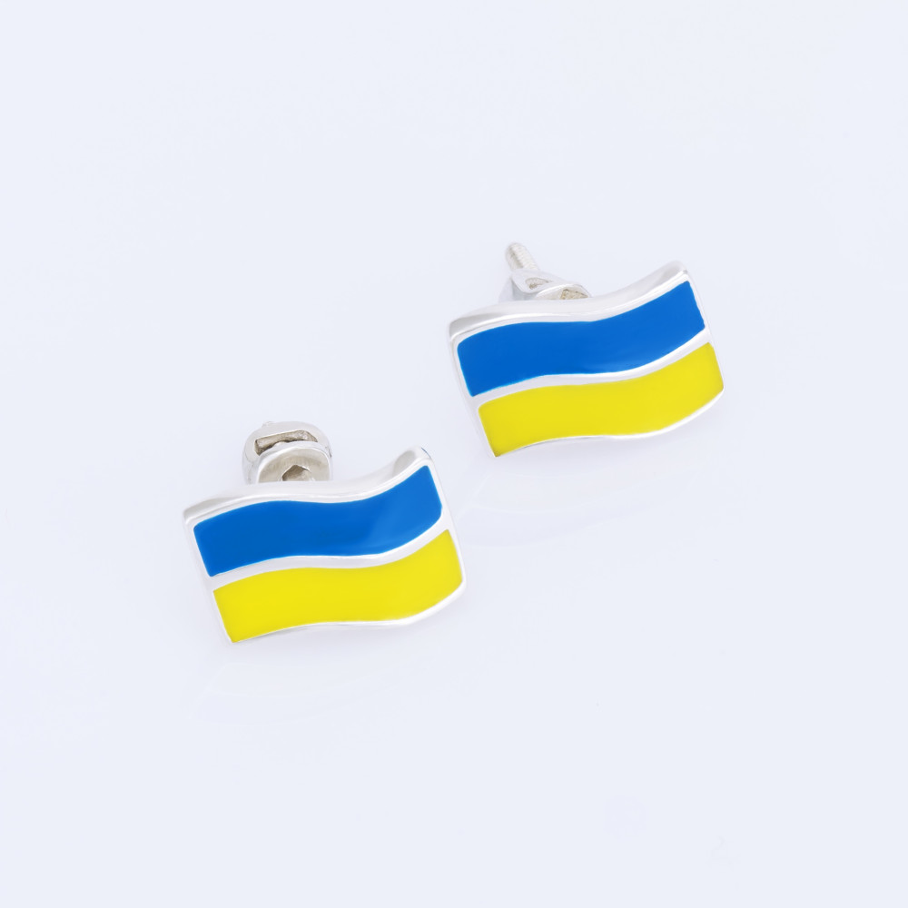 Срібні сережки-гвоздики (4718) - 1