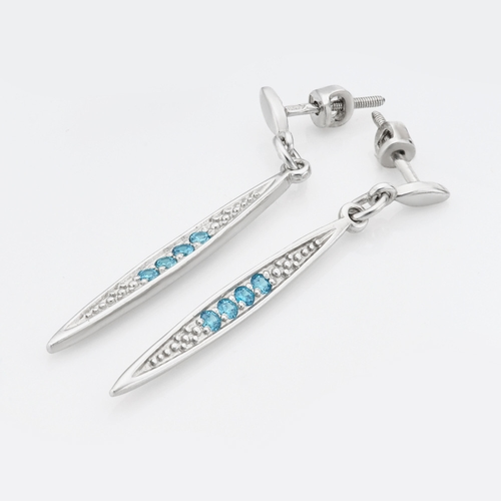 Срібні сережки-гвоздики (4774) - 1