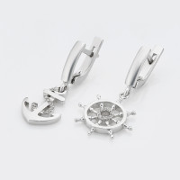 Срібні сережки Якір і штурвал (4779)  Рекомендації для вас